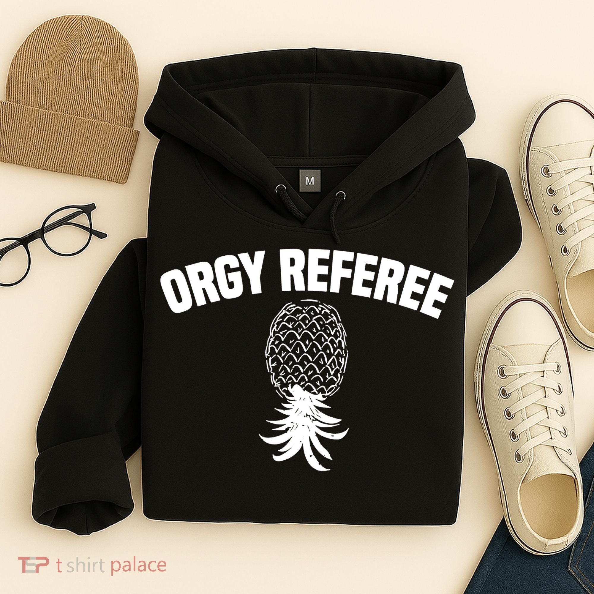 Orgy Referee Pineapple Upside Down Hoodie