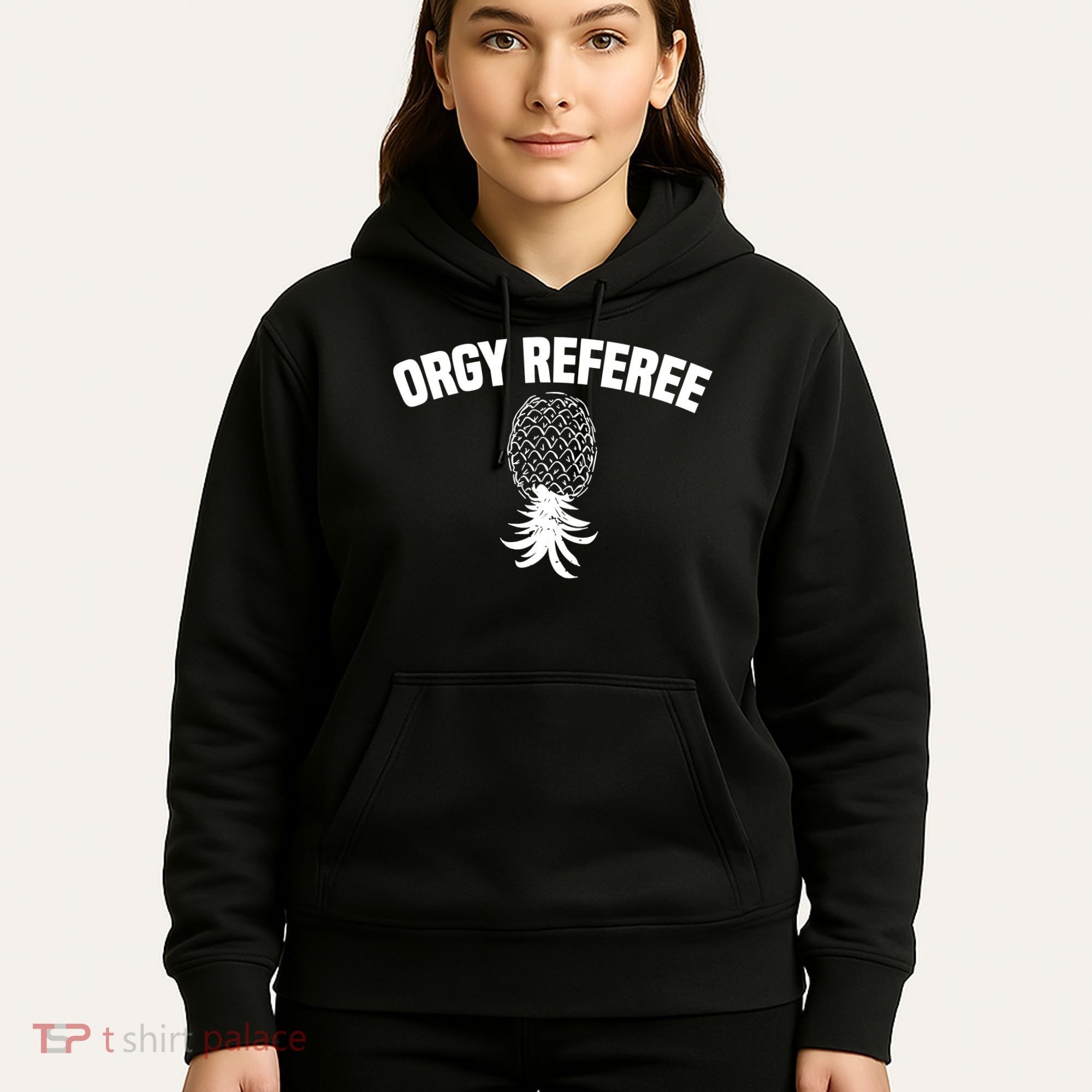 Orgy Referee Pineapple Upside Down Hoodie