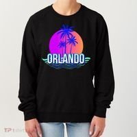 Orlando Retro Palm Trees Sunshine State Women's Sweatshirt thumb 0