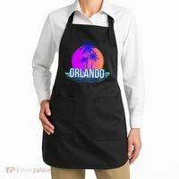 Orlando Retro Palm Trees Sunshine State Apron thumb 2
