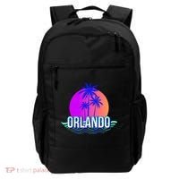 Orlando Retro Palm Trees Sunshine State Backpack thumb 0