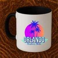 Orlando Retro Palm Trees Sunshine State Coffee Mug thumb 2