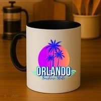 Orlando Retro Palm Trees Sunshine State Coffee Mug thumb 4