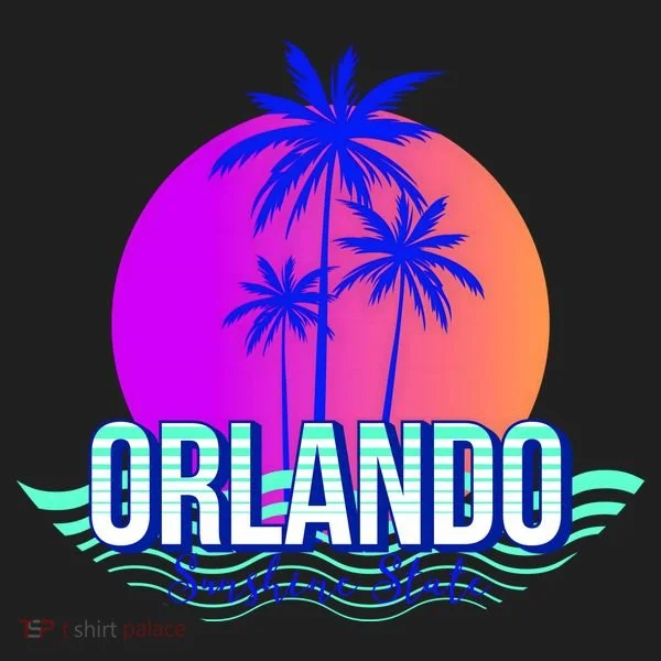 Orlando Retro Palm Trees Sunshine State Beanie