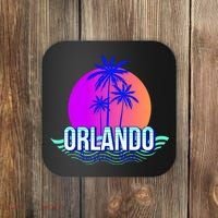 Orlando Retro Palm Trees Sunshine State Coaster thumb 0