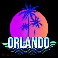 Orlando Retro Palm Trees Sunshine State Mousepad thumb 1