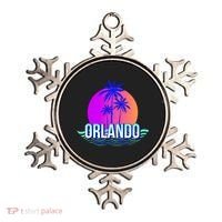 Orlando Retro Palm Trees Sunshine State Ornament thumb 0