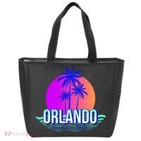 Orlando Retro Palm Trees Sunshine State Tote Bag thumb 0