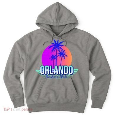 Orlando Retro Palm Trees Sunshine State Hoodie