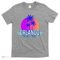 Orlando Retro Palm Trees Sunshine State T-Shirt thumb 0