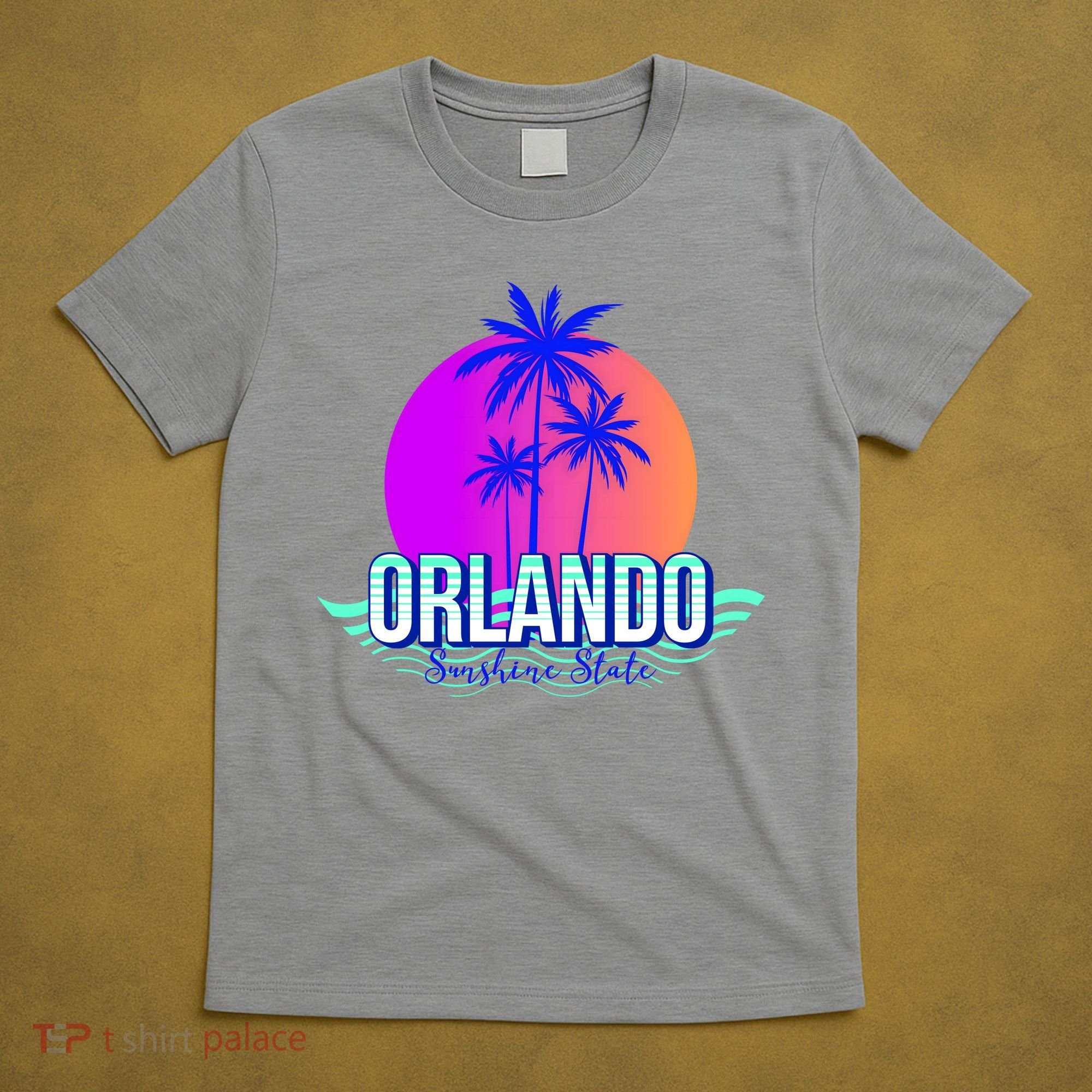 Orlando Retro Palm Trees Sunshine State T-Shirt