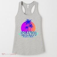 Orlando Retro Palm Trees Sunshine State Women's Tank Top thumb 0
