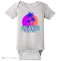 Orlando Retro Palm Trees Sunshine State Baby Bodysuit thumb 0