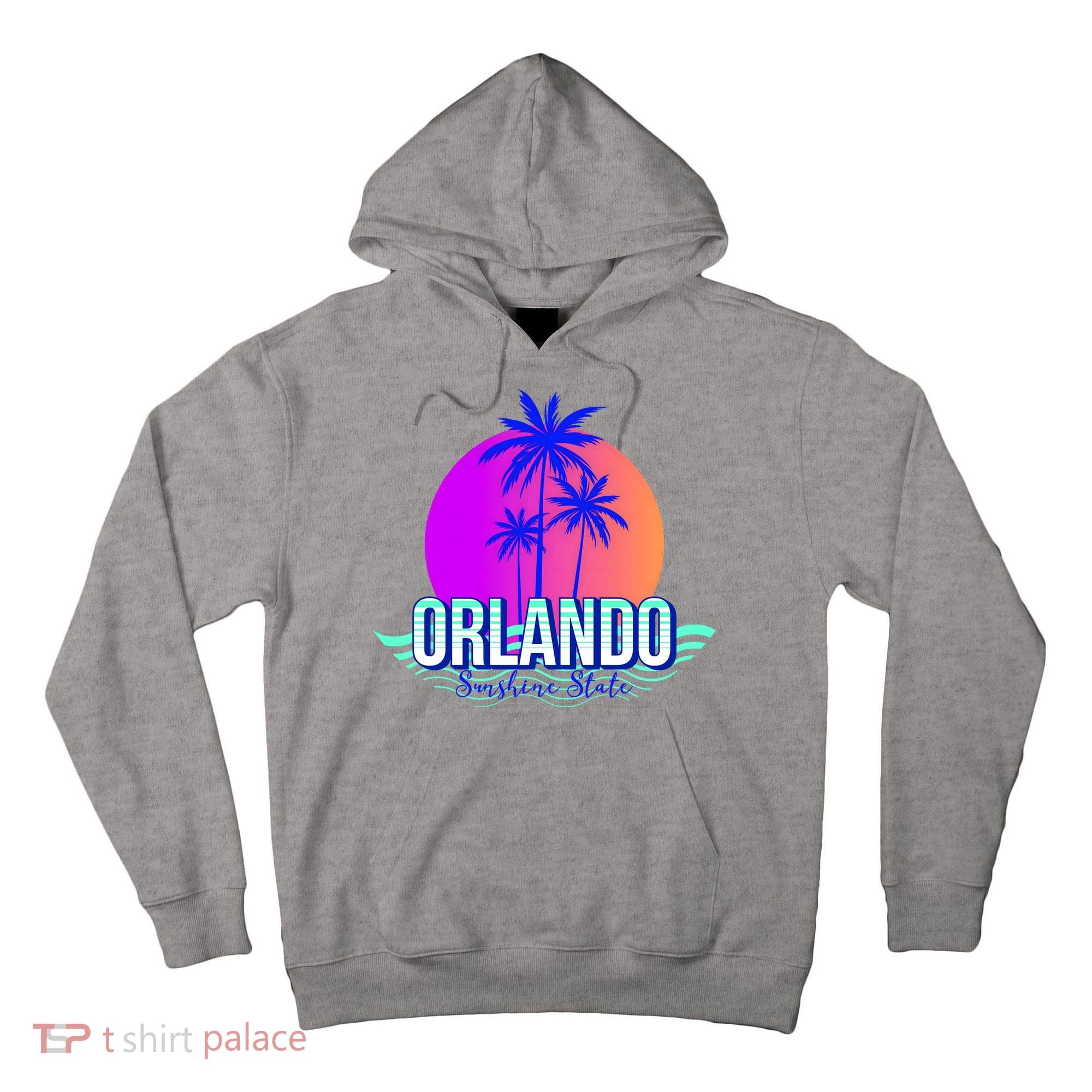 Orlando Retro Palm Trees Sunshine State Tall Hoodie