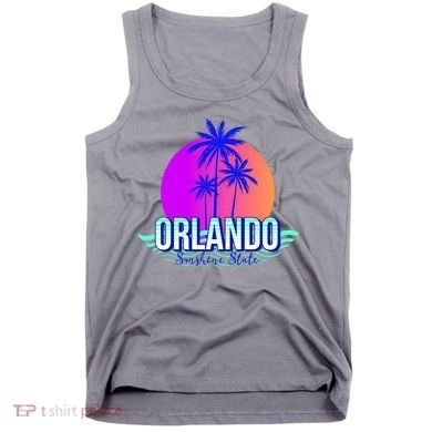 Orlando Retro Palm Trees Sunshine State Tank Top