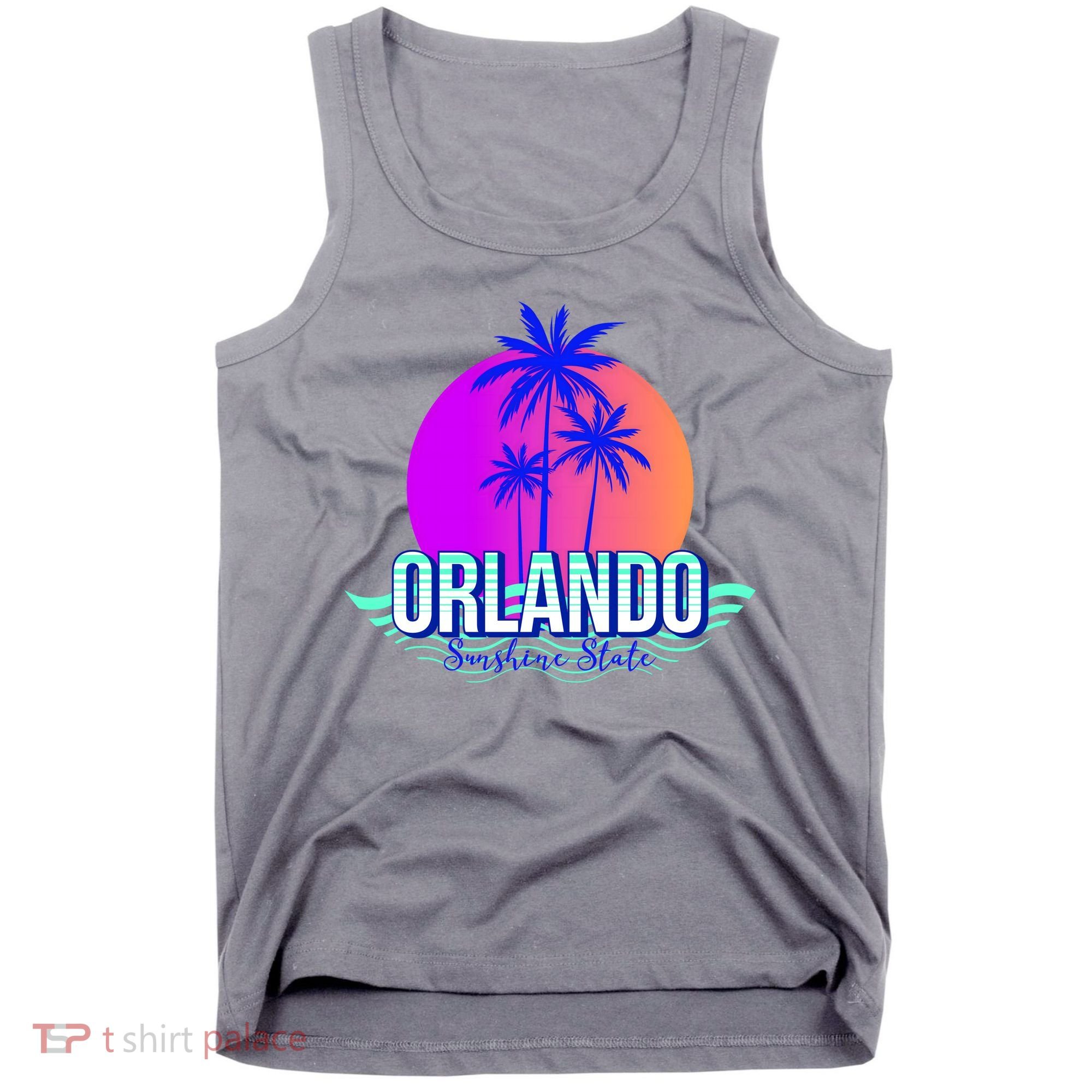 Orlando Retro Palm Trees Sunshine State Tank Top