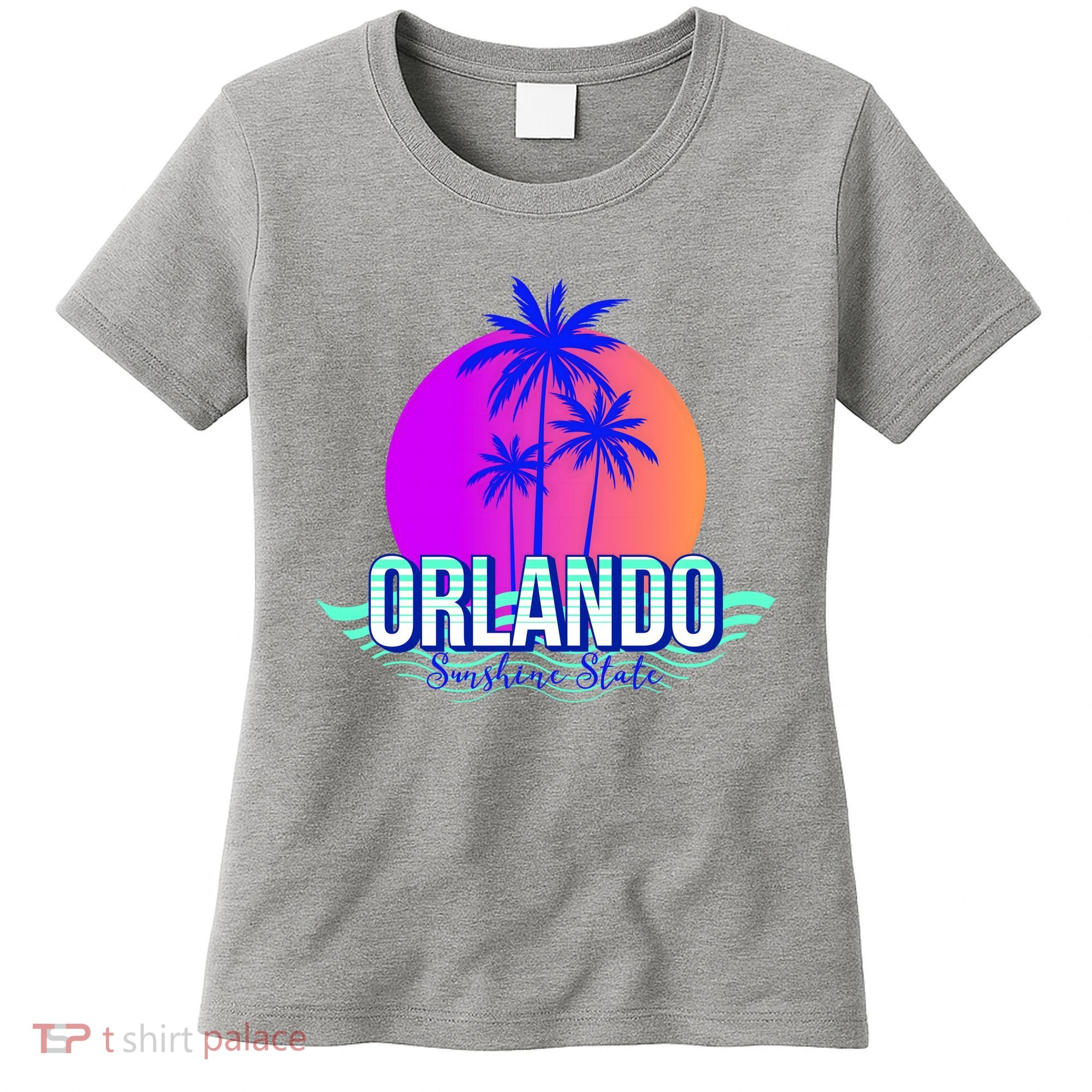 Orlando Retro Palm Trees Sunshine State Women's T-Shirt