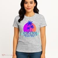 Orlando Retro Palm Trees Sunshine State Women's T-Shirt thumb 4
