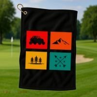 Off Road Quad Atv Apparel Off Road Quad Atv Golf Towel thumb 1