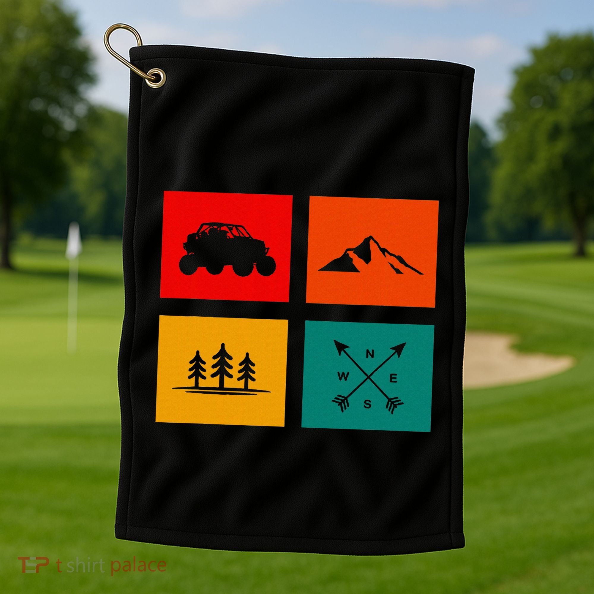 Off Road Quad Atv Apparel Off Road Quad Atv Golf Towel