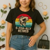 Ofishally Retired Retirement Fishing Comfort Colors Boxy T-Shirt thumb 2