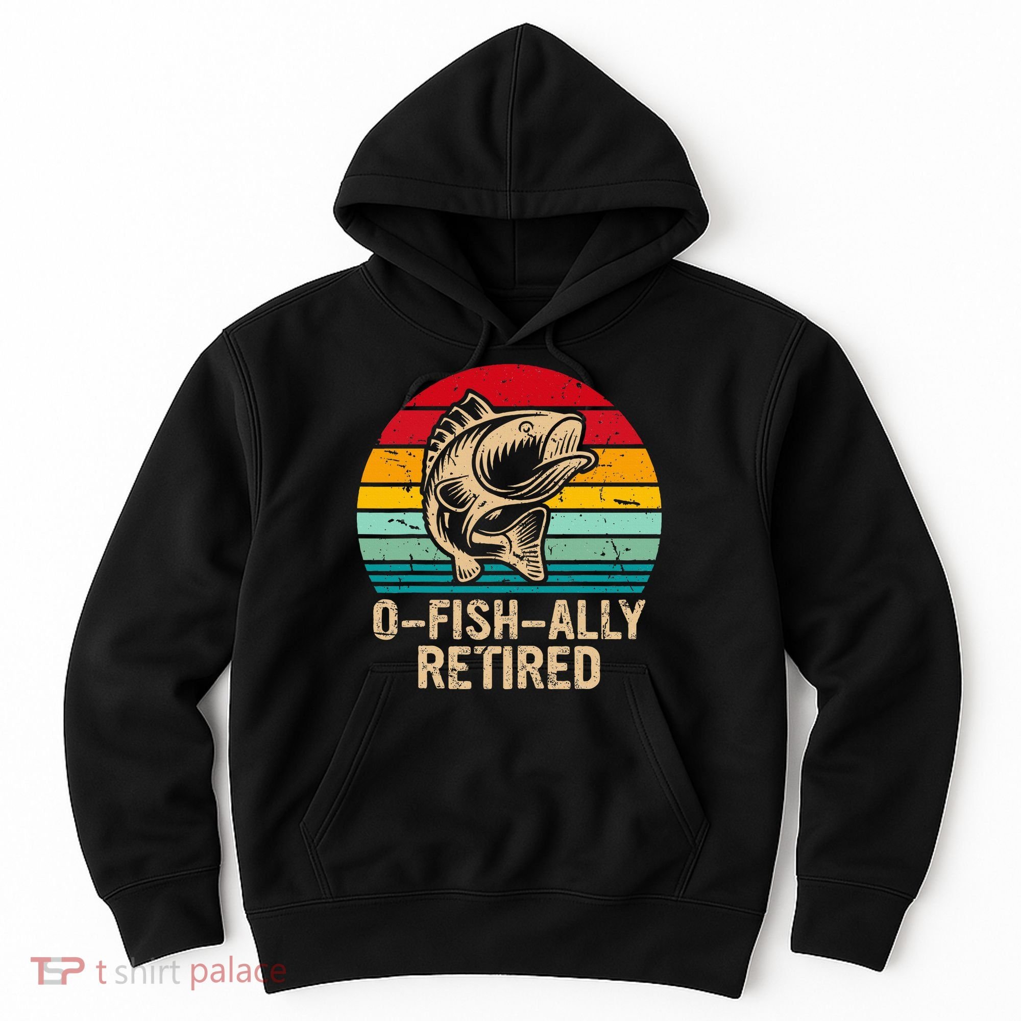 Ofishally Retired Retirement Fishing Hoodie
