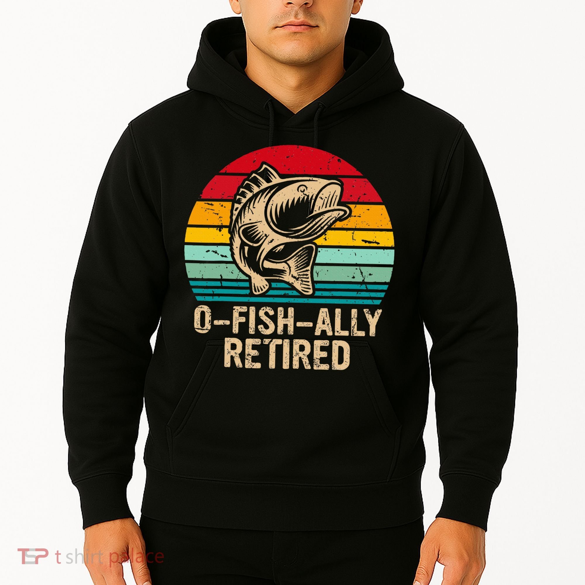 Ofishally Retired Retirement Fishing Hoodie