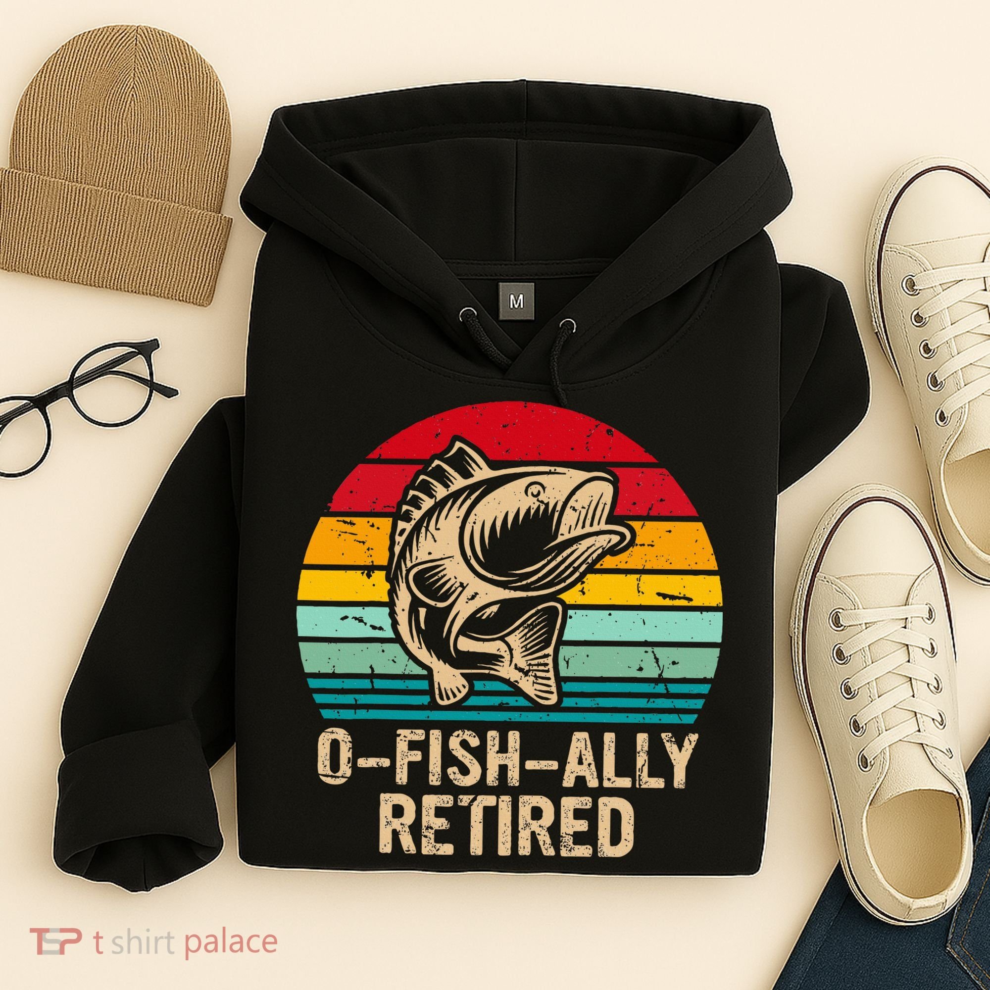 Ofishally Retired Retirement Fishing Hoodie