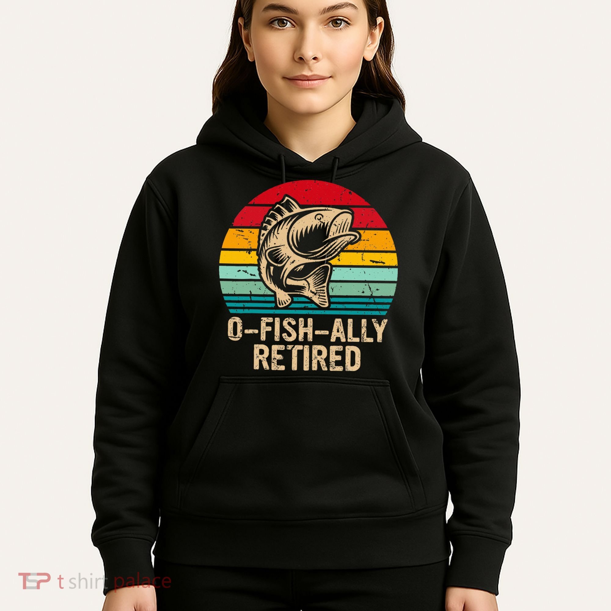 Ofishally Retired Retirement Fishing Hoodie