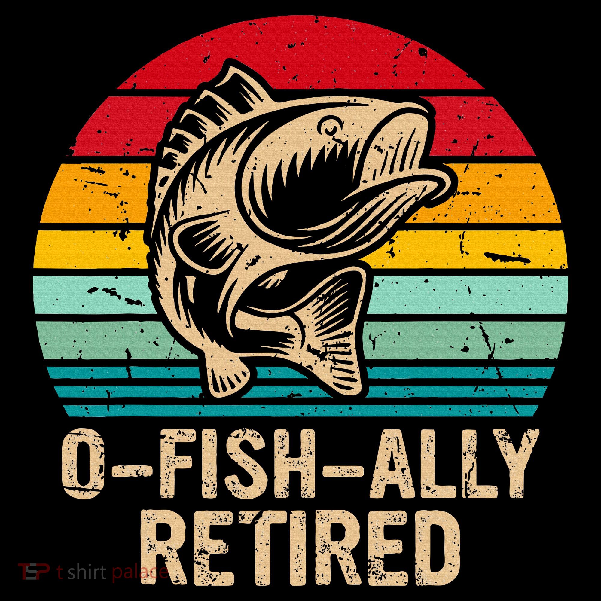 Ofishally Retired Retirement Fishing Sweatshirt