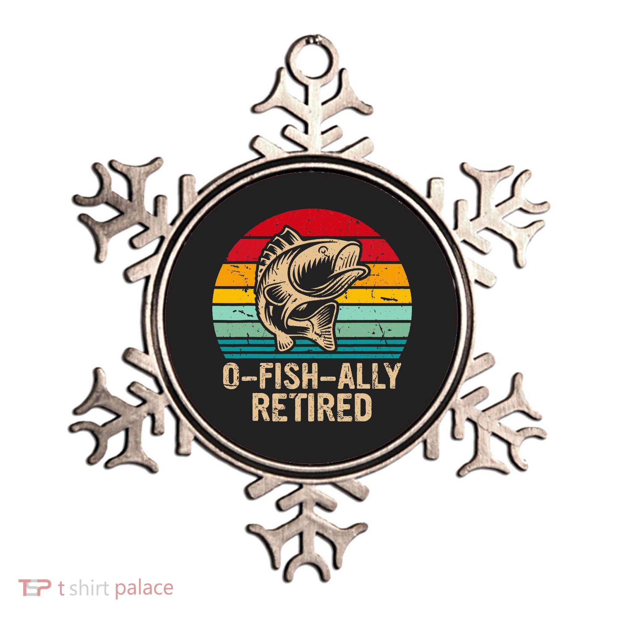 Ofishally Retired Retirement Fishing Ornament