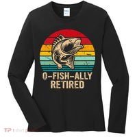 Ofishally Retired Retirement Fishing Women's Long Sleeve Shirt thumb 0