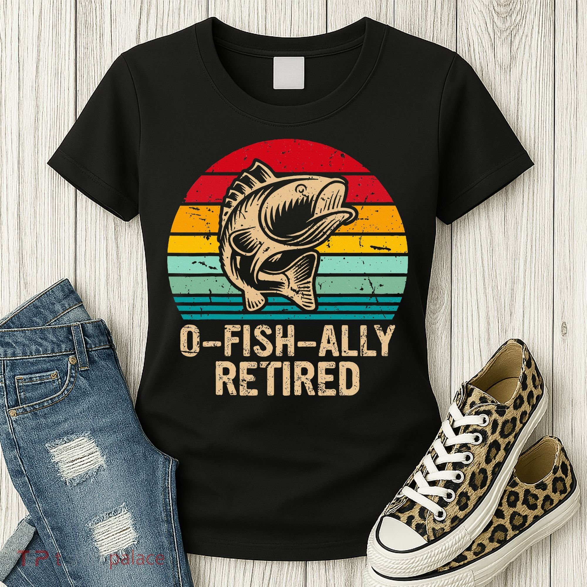 Ofishally Retired Retirement Fishing Women's T-Shirt