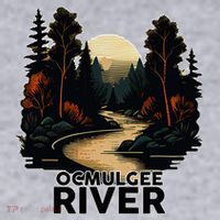 Ocmulgee River Retro Minimalist River Ocmulgee Women's Sweatshirt thumb 2