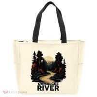 Ocmulgee River Retro Minimalist River Ocmulgee Tote Bag thumb 0