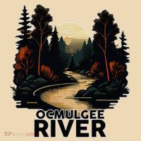 Ocmulgee River Retro Minimalist River Ocmulgee Tote Bag thumb 4