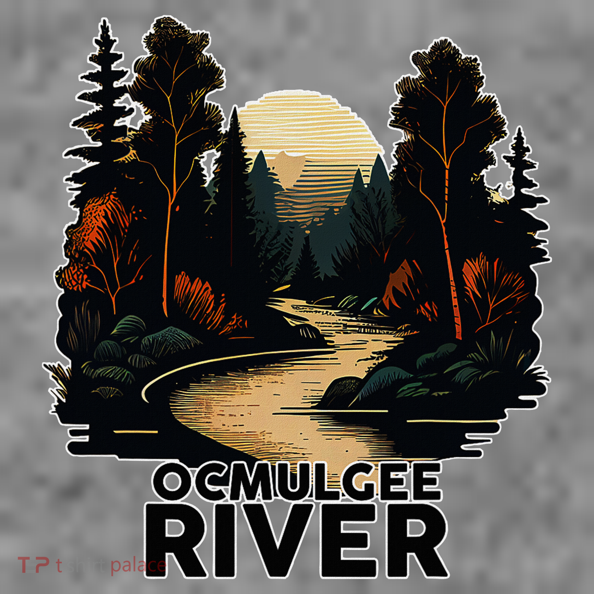 Ocmulgee River Retro Minimalist River Ocmulgee Toddler Hoodie