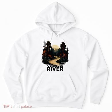 Ocmulgee River Retro Minimalist River Ocmulgee Hoodie