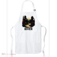 Ocmulgee River Retro Minimalist River Ocmulgee Apron thumb 0