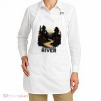 Ocmulgee River Retro Minimalist River Ocmulgee Apron thumb 2