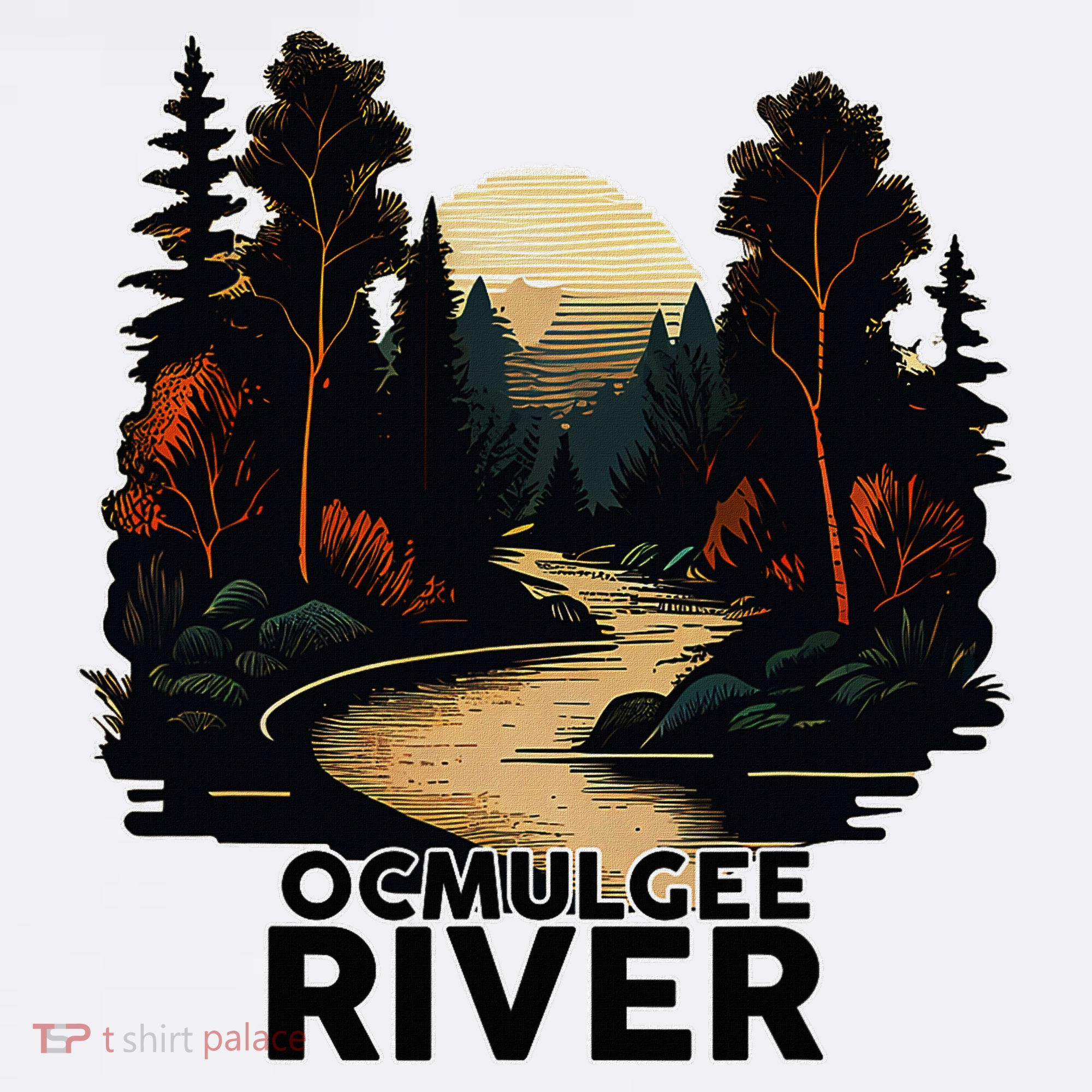 Ocmulgee River Retro Minimalist River Ocmulgee Sweatshirt