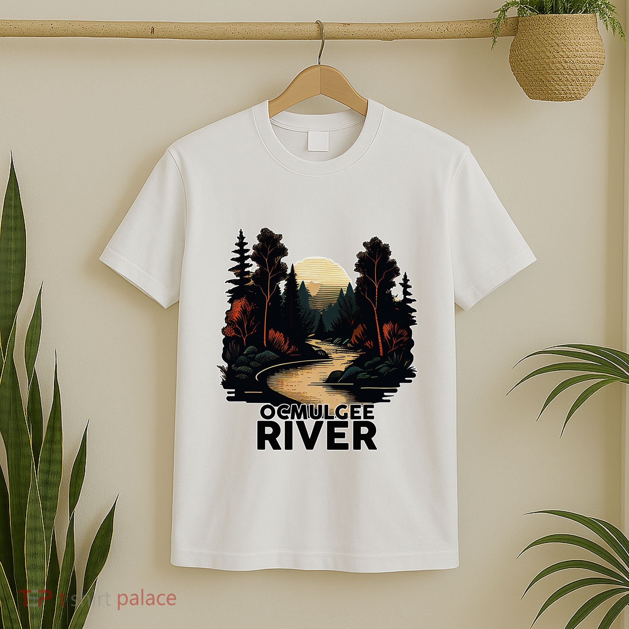 Ocmulgee River Retro Minimalist River Ocmulgee T-Shirt