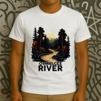 Ocmulgee River Retro Minimalist River Ocmulgee T-Shirt thumb 3