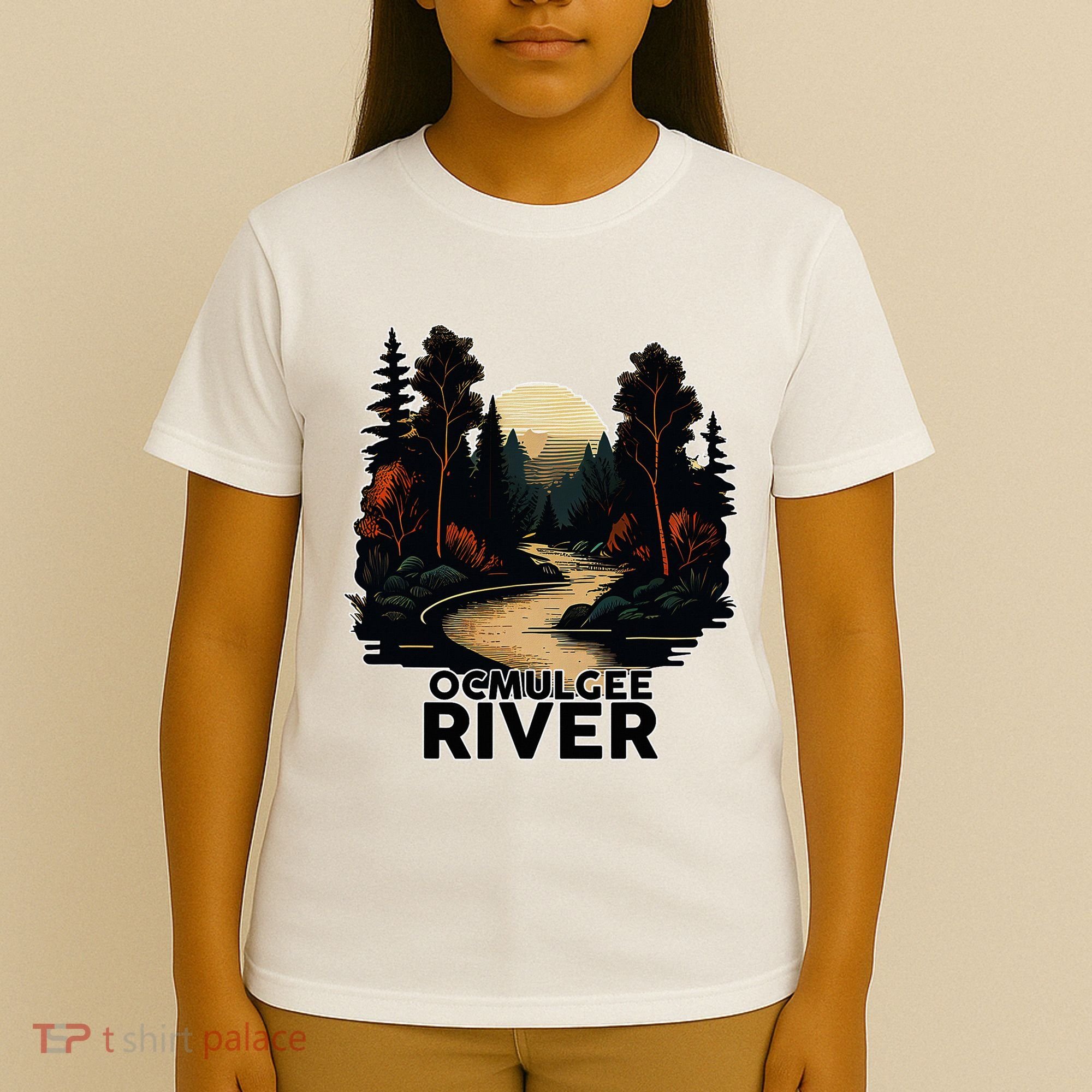 Ocmulgee River Retro Minimalist River Ocmulgee T-Shirt