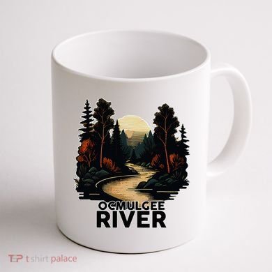 Ocmulgee River Retro Minimalist River Ocmulgee Coffee Mug back