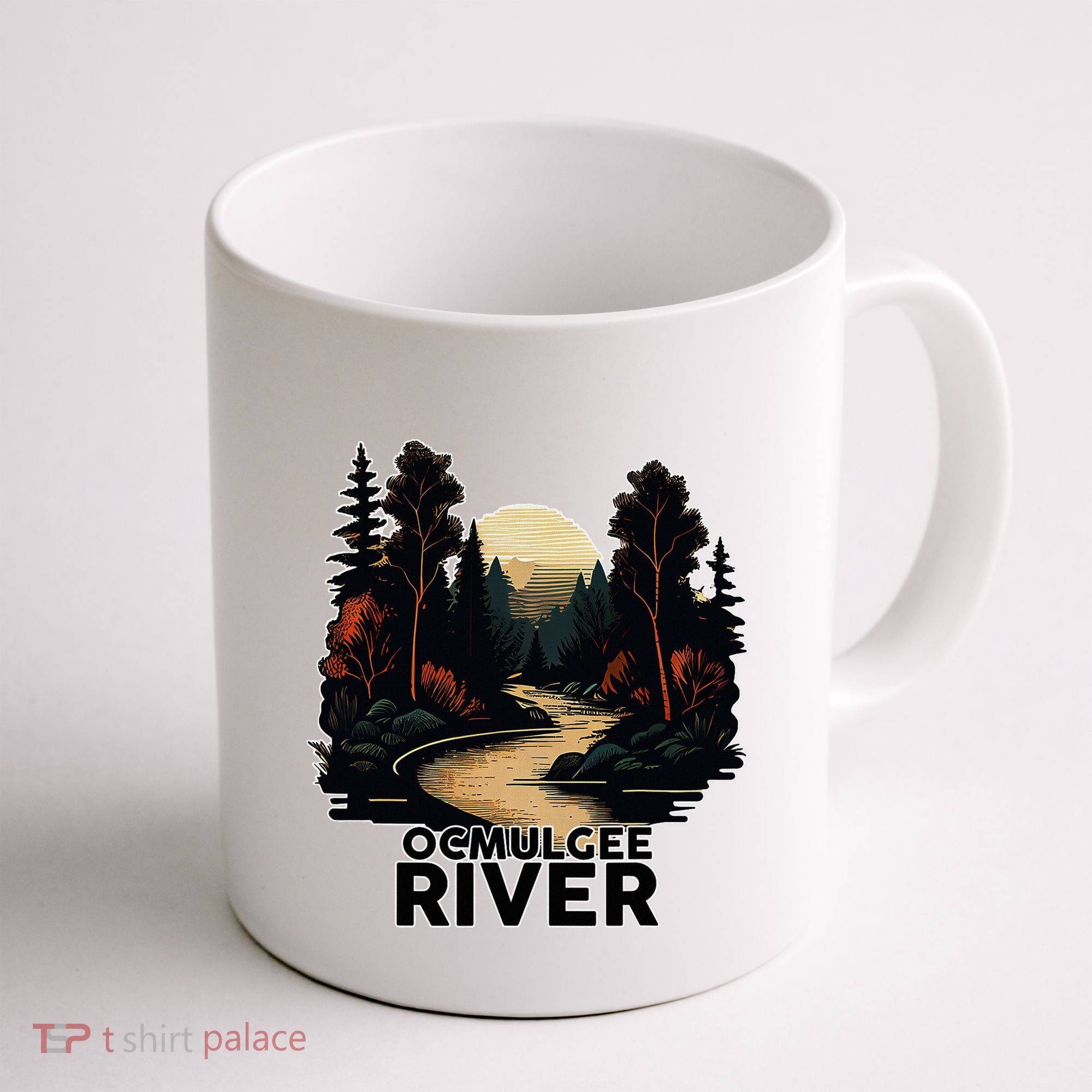 Ocmulgee River Retro Minimalist River Ocmulgee Coffee Mug