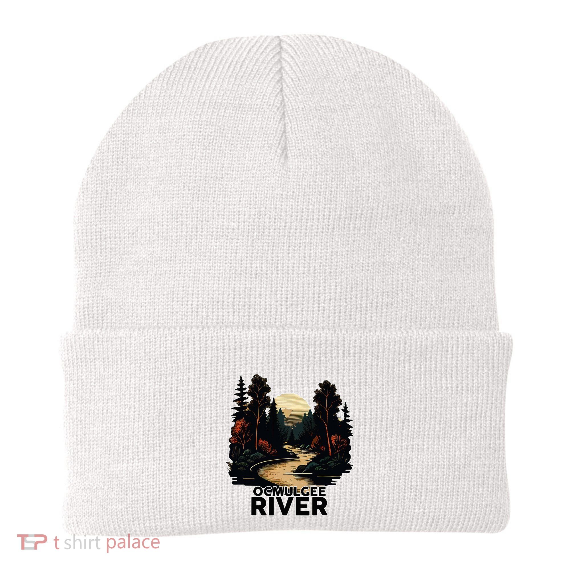 Ocmulgee River Retro Minimalist River Ocmulgee Beanie