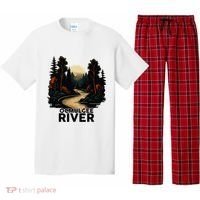 Ocmulgee River Retro Minimalist River Ocmulgee Pajama Set thumb 0