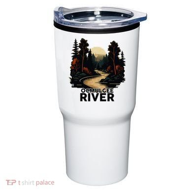 Ocmulgee River Retro Minimalist River Ocmulgee Tumbler