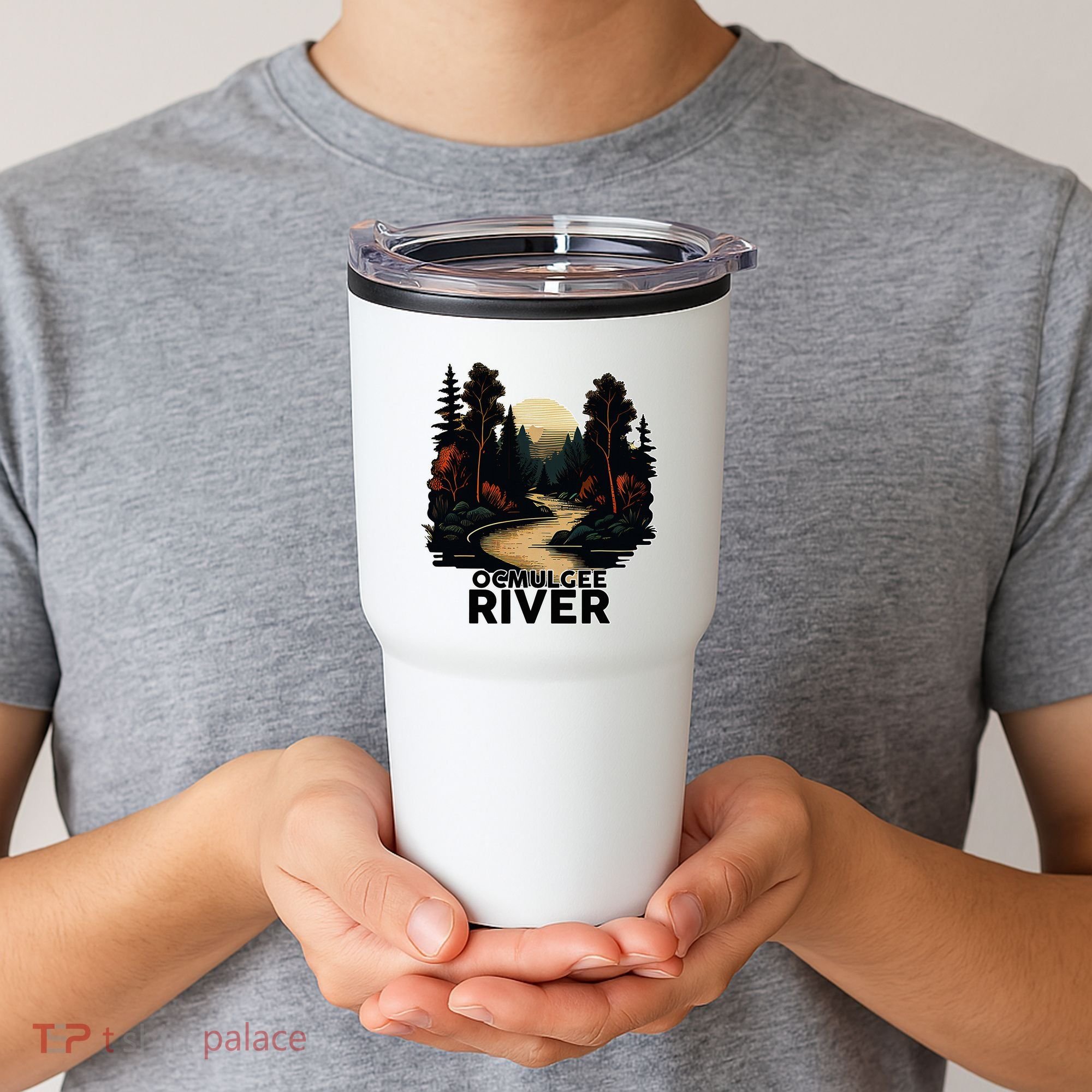 Ocmulgee River Retro Minimalist River Ocmulgee Tumbler